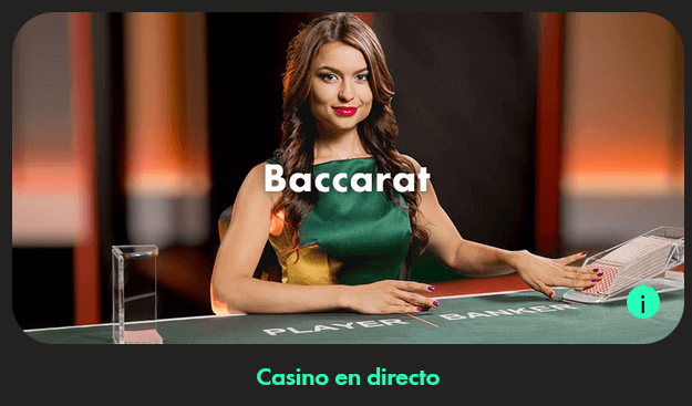 juego baccarat en vivo en bet365
