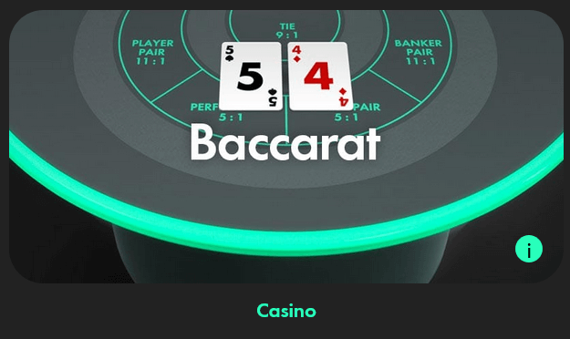 juego de baccarat online en bet365