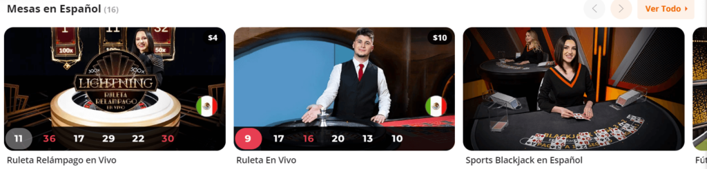 mesas de casino en vivo en español en betsson