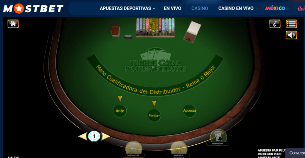 poker en el casino de mostbet