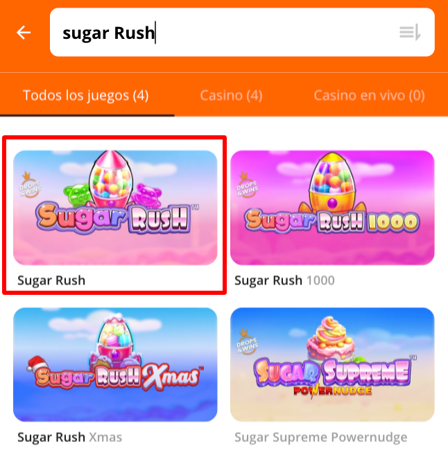 Sugar Rush en Betsson